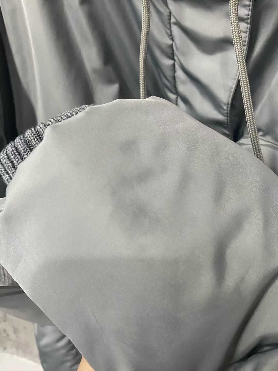 Miu Miu gray cotton zip-up jacket by Miu Miu Size XS / US 0-2 / IT 36-38 - 6 Thumbnail