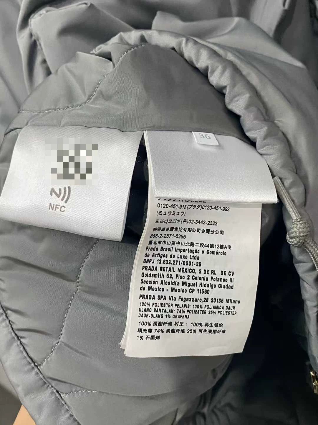 Miu Miu gray cotton zip-up jacket by Miu Miu Size XS / US 0-2 / IT 36-38 - 8 Thumbnail