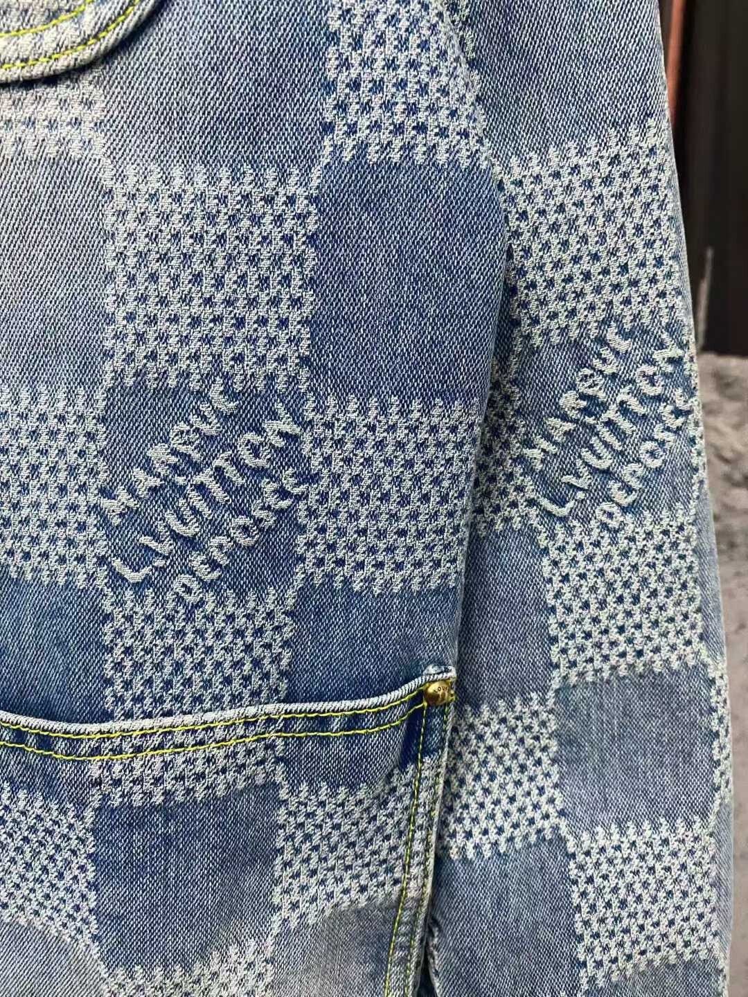 Louis Vuitton louis vuitton checkered denim jacket Size US L / EU 52-54 / 3 - 5 Thumbnail