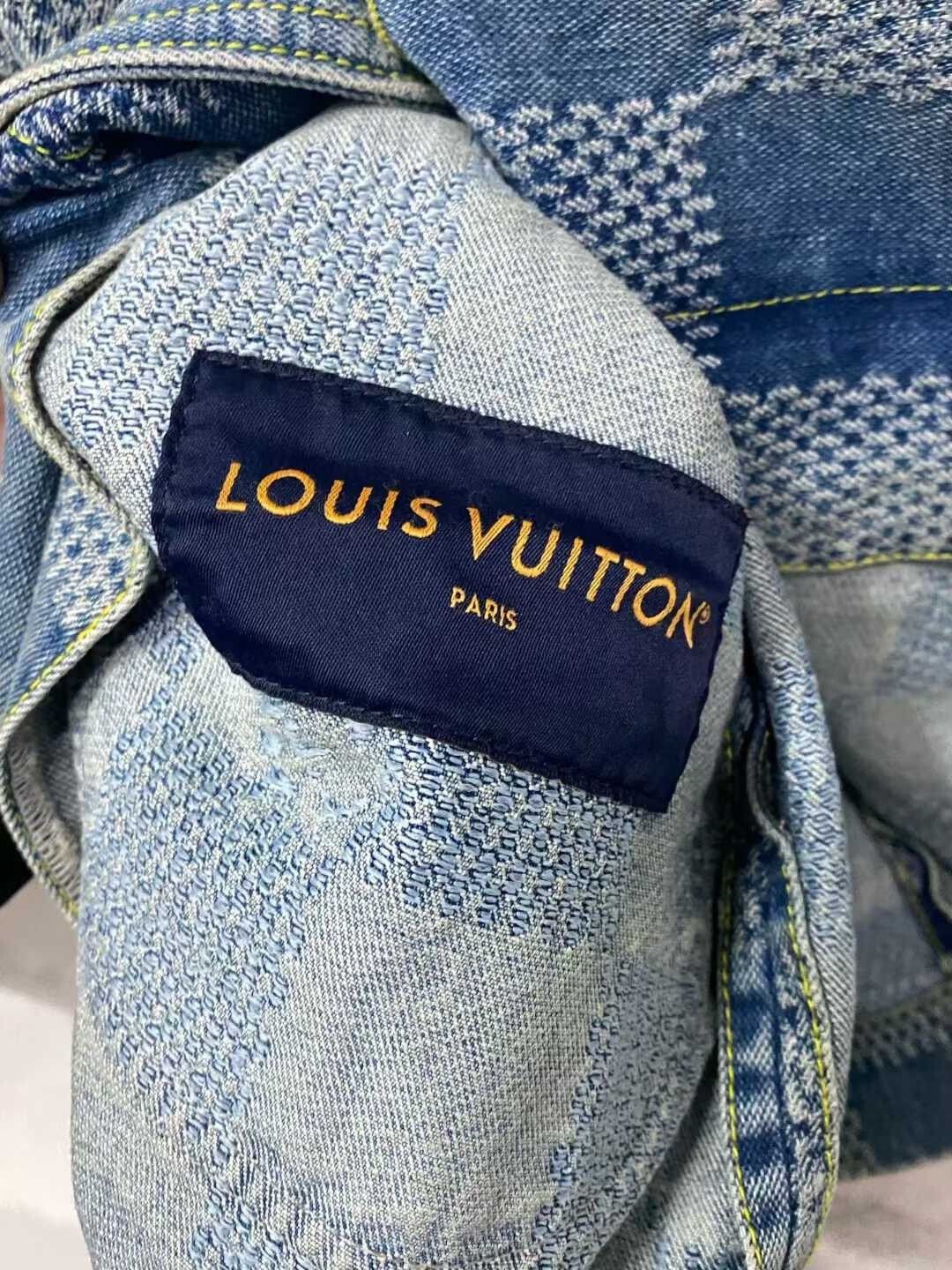 Louis Vuitton louis vuitton checkered denim jacket Size US L / EU 52-54 / 3 - 6 Thumbnail