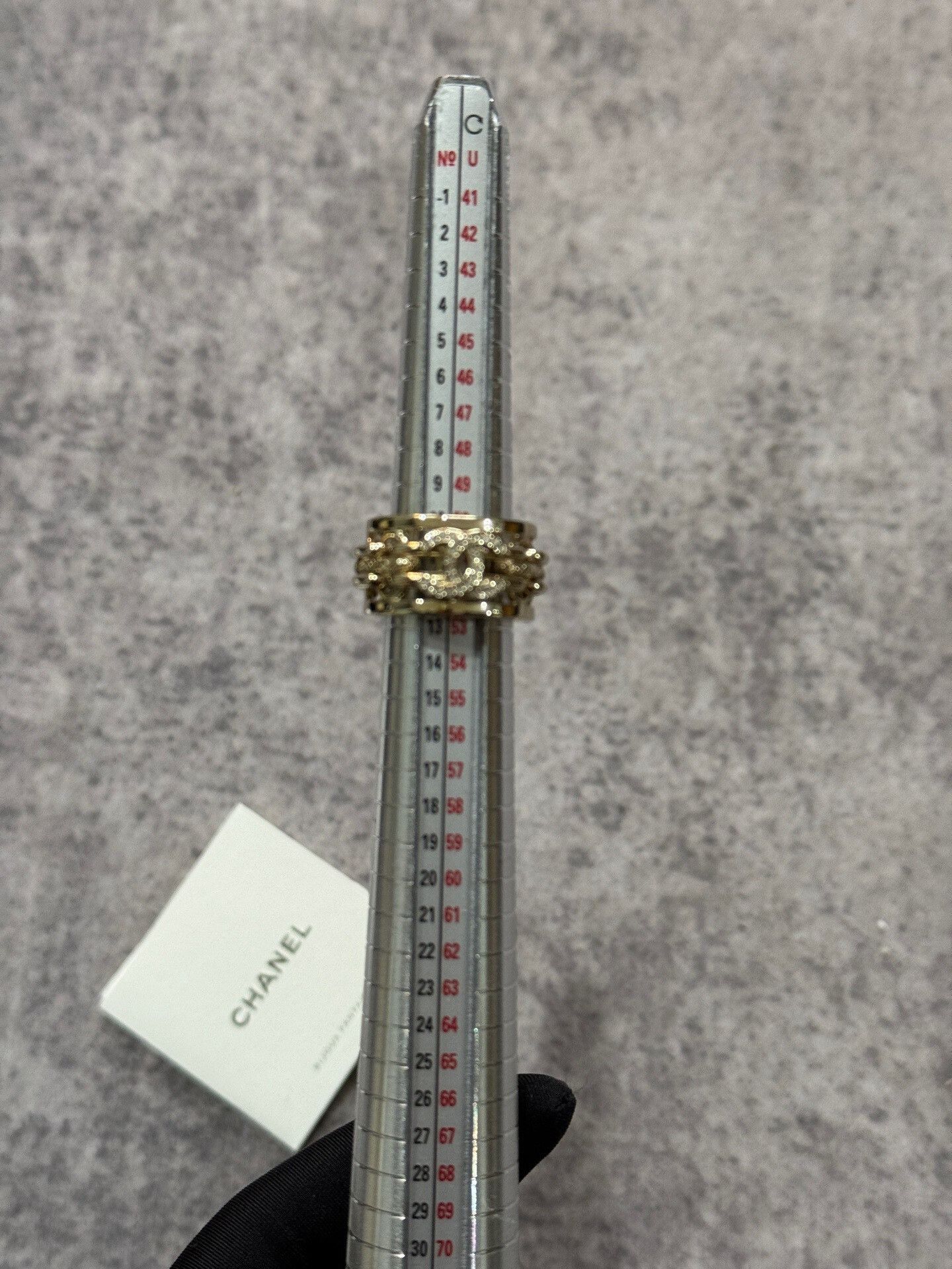 Chanel gold twisted lock ring by Chanel Size ONE SIZE - 9 Thumbnail