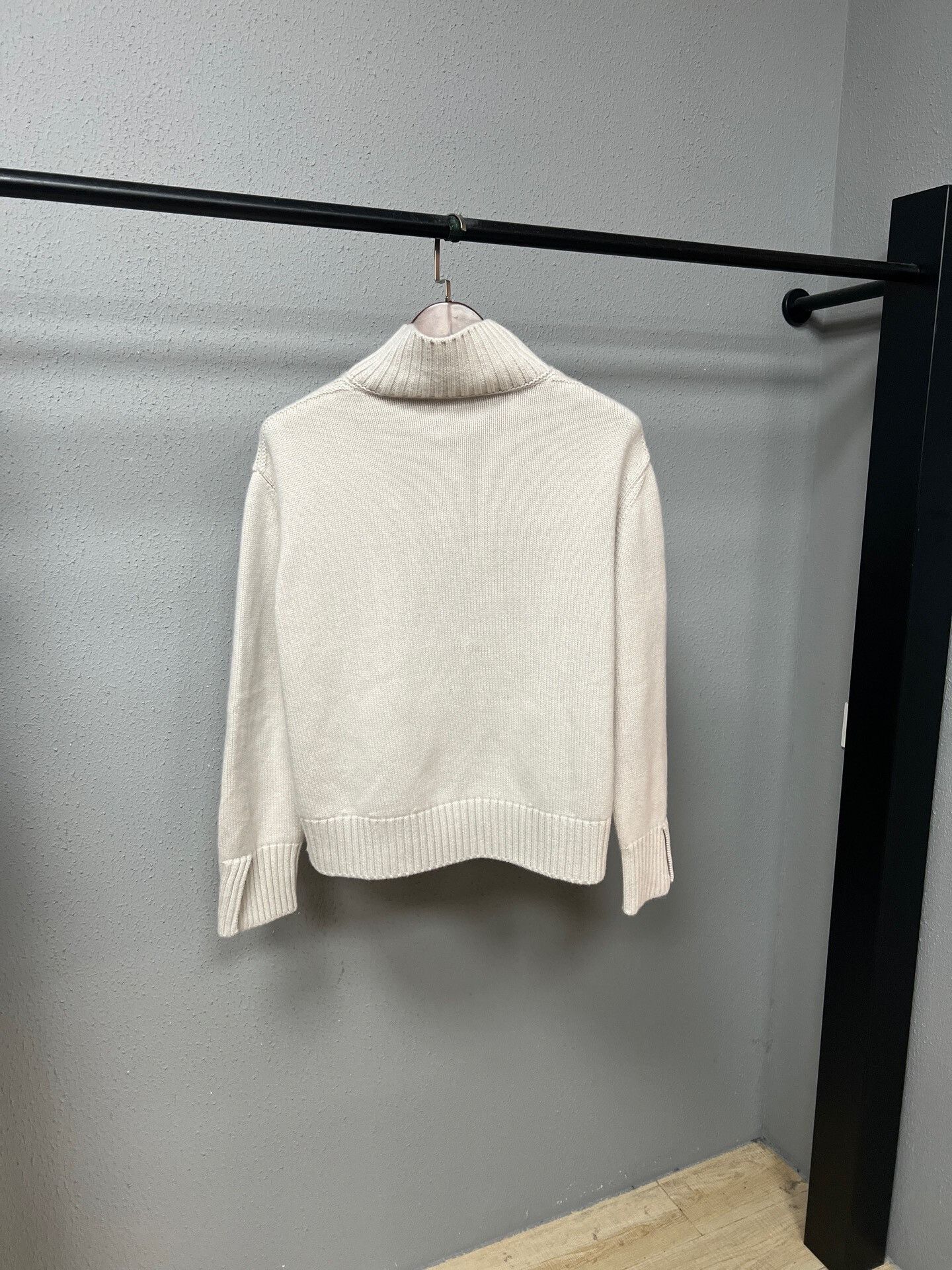Loro Piana new cream high-neck wool sweater Size S / US 4 / IT 40 - 2 Thumbnail