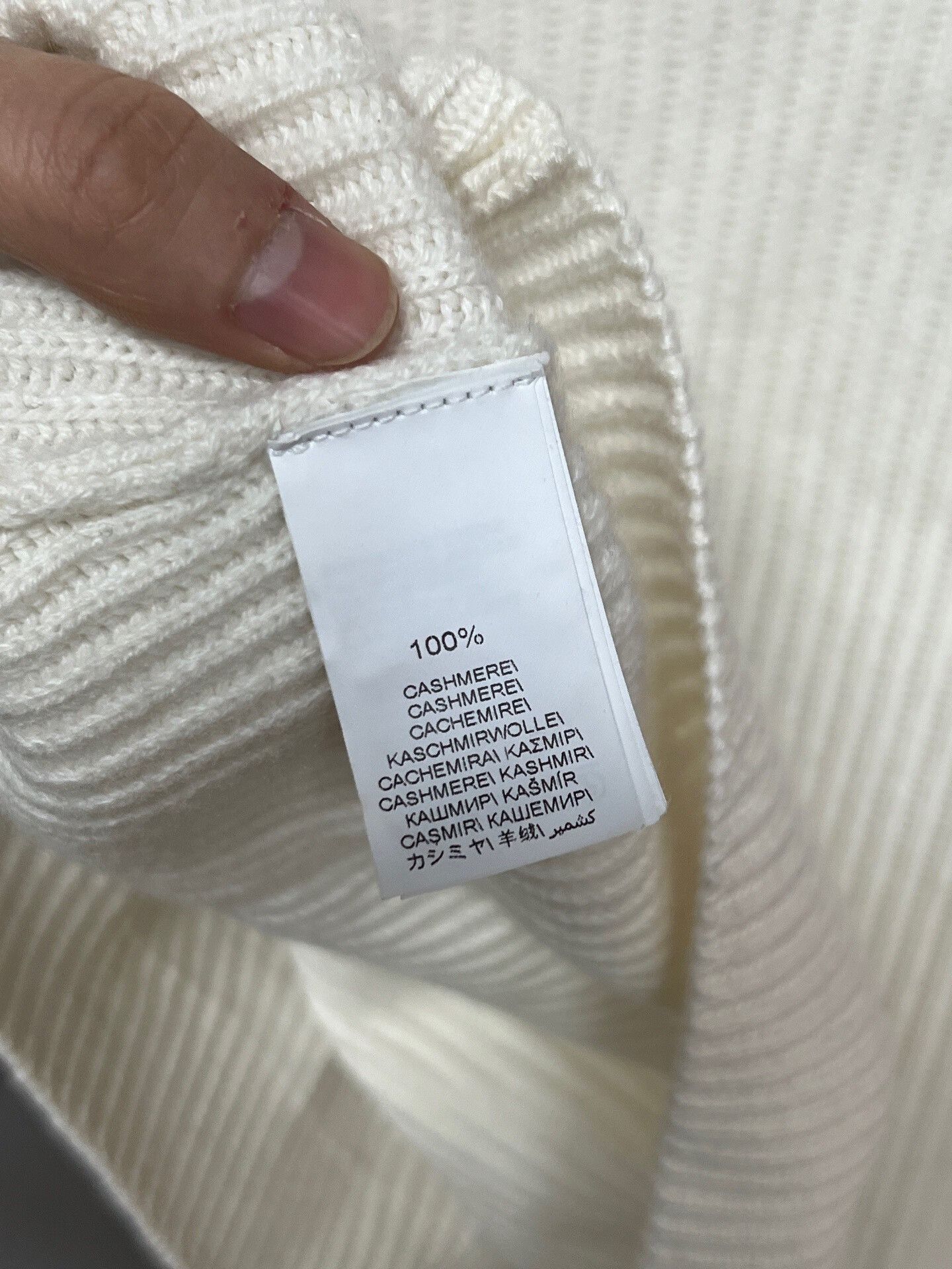 Brunello Cucinelli white cashmere high-neck knit pullover Size XS / US 0-2 / IT 36-38 - 4 Thumbnail