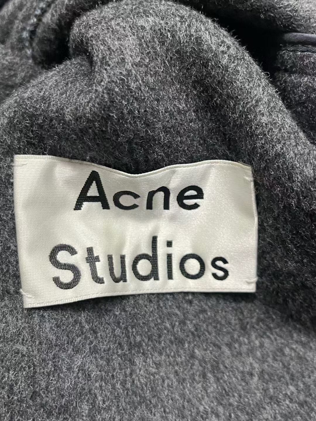 Acne Studios gray striped wool coat by Acne Studios Size US L / EU 52-54 / 3 - 5 Thumbnail