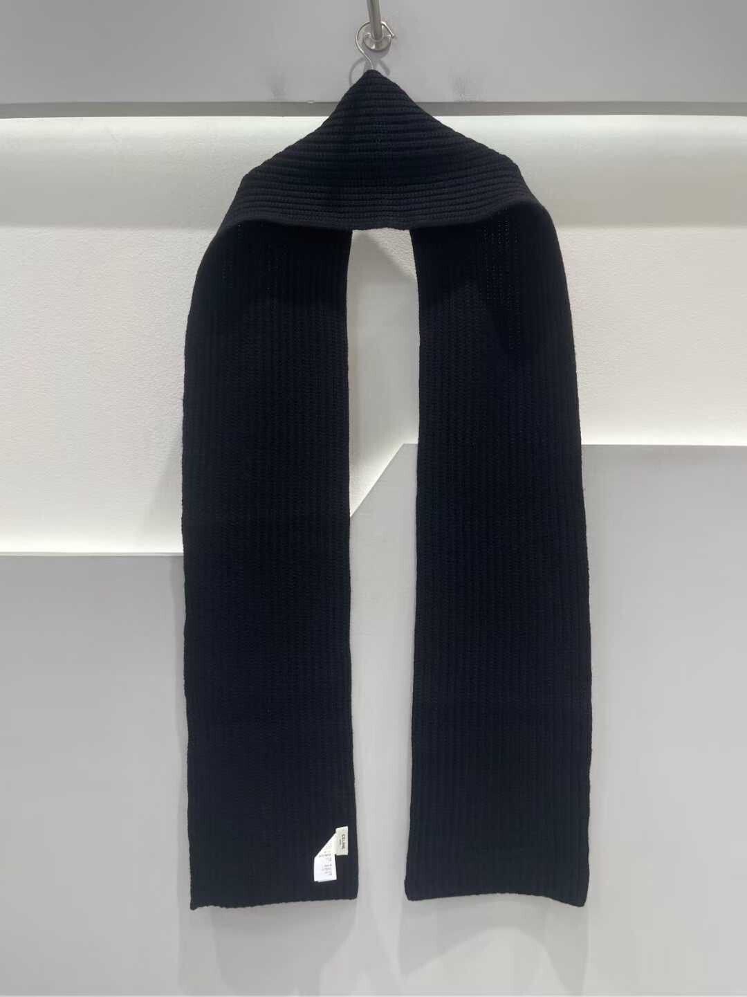 Celine black logo scarf from Celine Size ONE SIZE - 2 Thumbnail