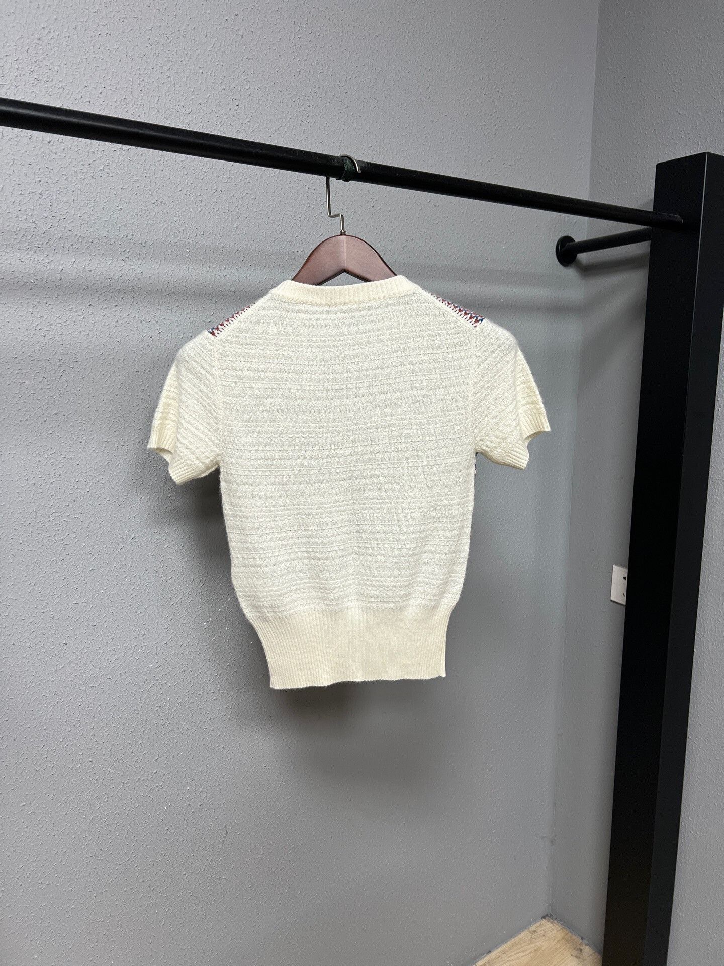 Loro Piana Loro Piana Short Sleeve Cashmere Knit Top Size M / US 6-8 / IT 42-44 - 2 Thumbnail