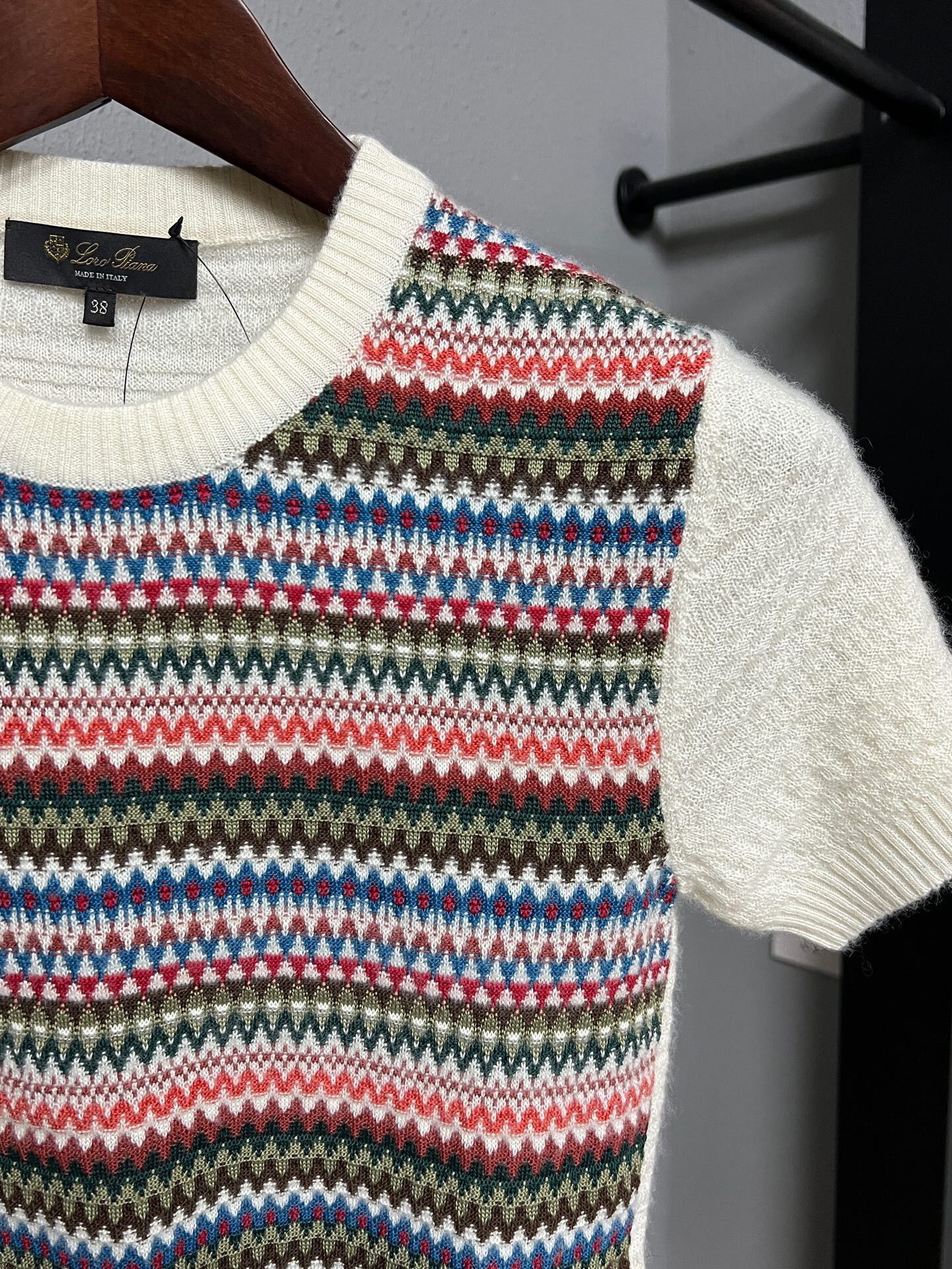Loro Piana Loro Piana Short Sleeve Cashmere Knit Top Size M / US 6-8 / IT 42-44 - 3 Thumbnail