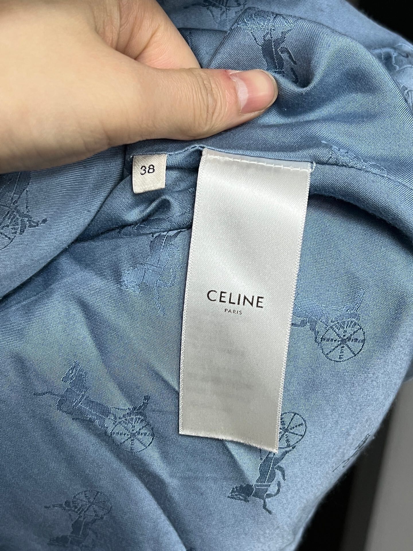 Celine Celine Blue Jacket with Gold Accents Size M / US 6-8 / IT 42-44 - 4 Thumbnail