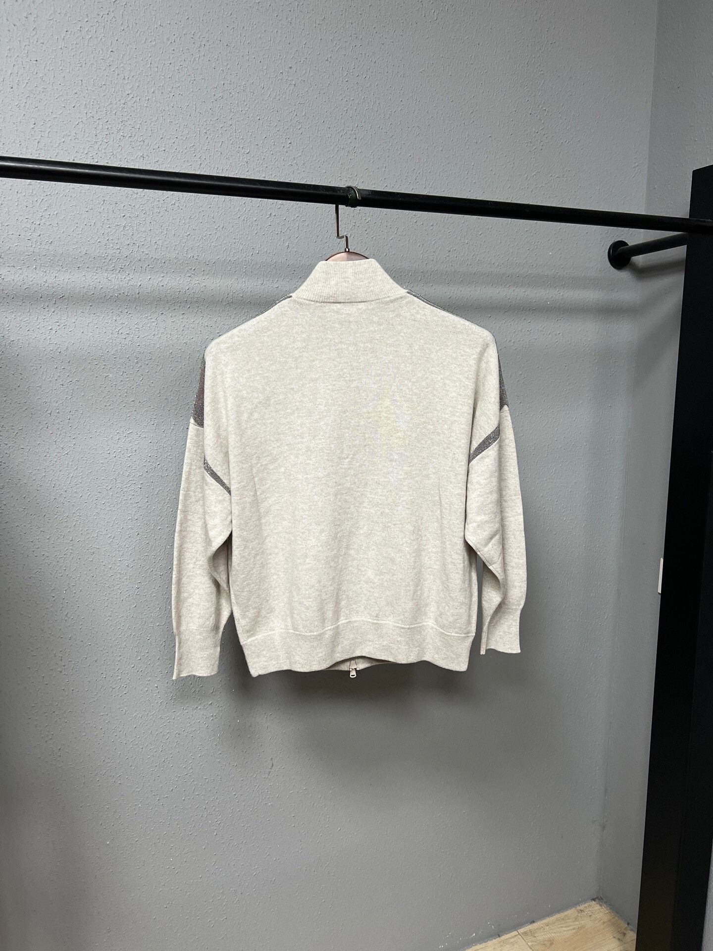 Brunello Cucinelli Brunello Cucinelli Beaded Cashmere Jacket Size XS / US 0-2 / IT 36-38 - 2 Thumbnail