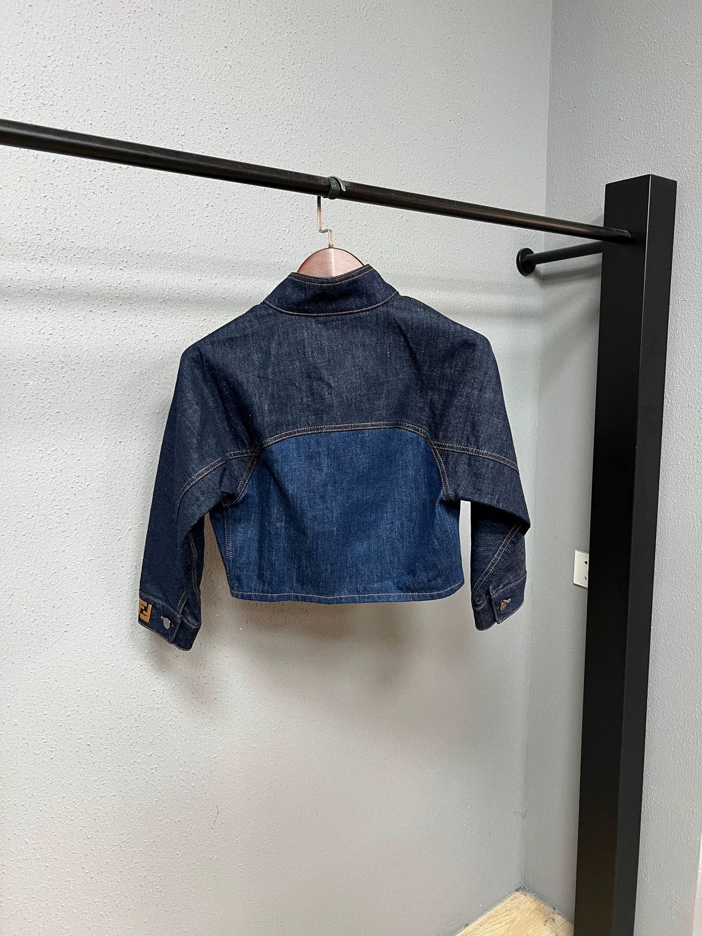 Fendi Fendi Color Block Denim Jacket Size M / US 6-8 / IT 42-44 - 2 Thumbnail