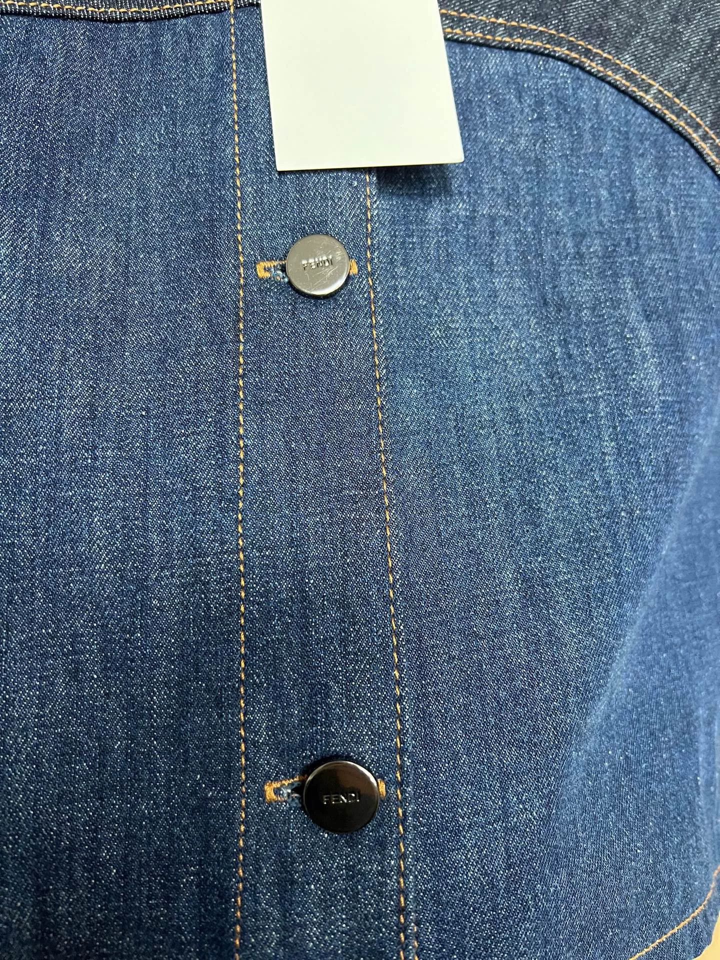 Fendi Fendi Color Block Denim Jacket Size M / US 6-8 / IT 42-44 - 4 Thumbnail