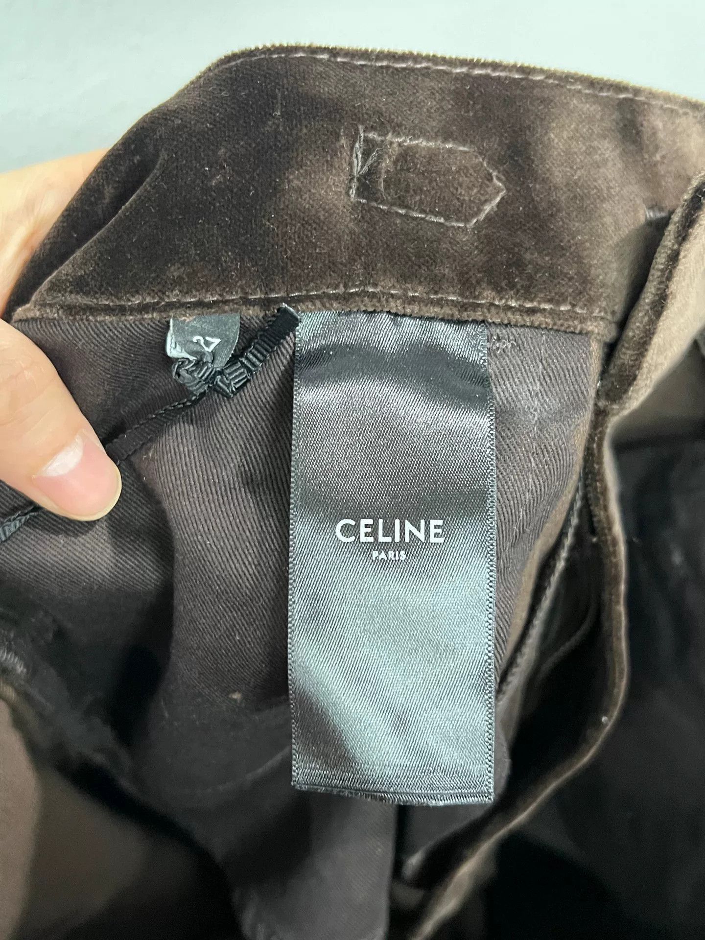 Celine Celine Brown Corduroy Micro Flare Pants Size 27" / US 4 / IT 40 - 5 Thumbnail