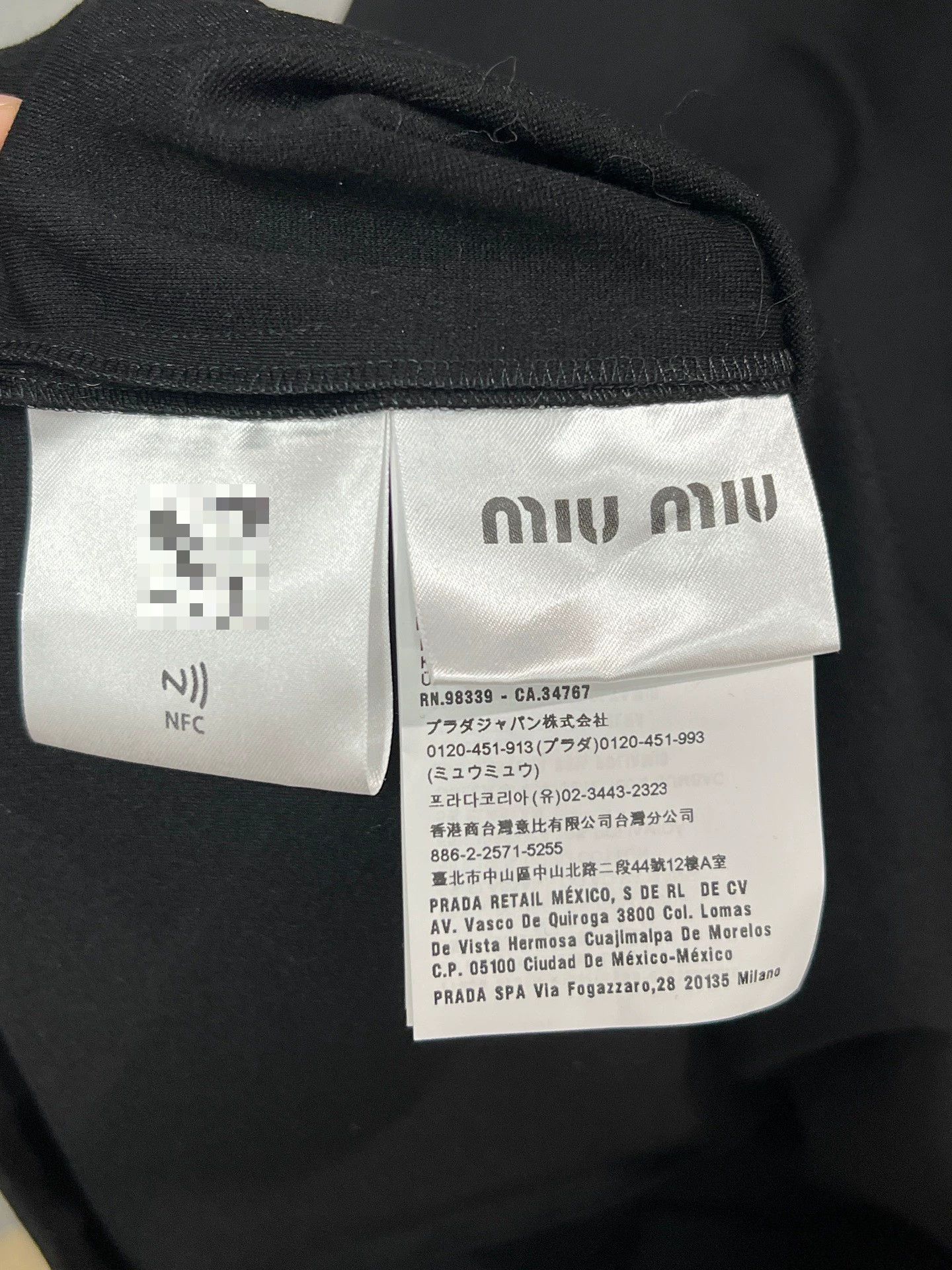 Miu Miu miu miu black and white collar dress Size M / US 6-8 / IT 42-44 - 3 Thumbnail