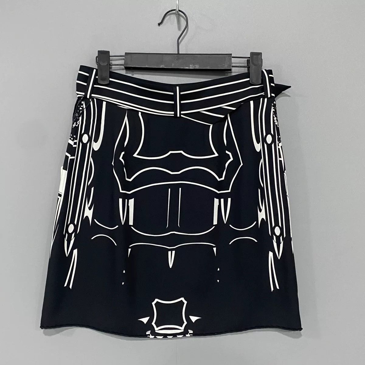 Hermes black silk mini skirt by Hermes Size 34" / US 12 / IT 48 - 3 Thumbnail