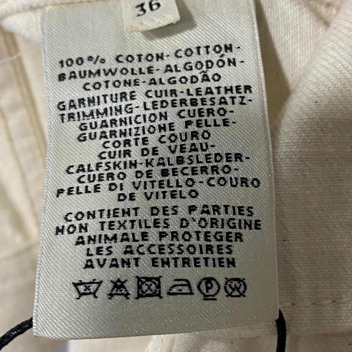 Hermes hermes classic cream denim jacket Size S / US 4 / IT 40 - 5 Thumbnail