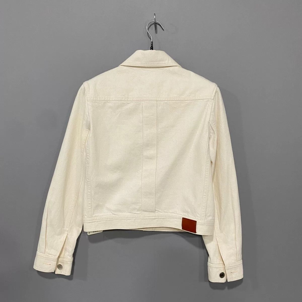 Hermes hermes classic cream denim jacket Size S / US 4 / IT 40 - 3 Thumbnail