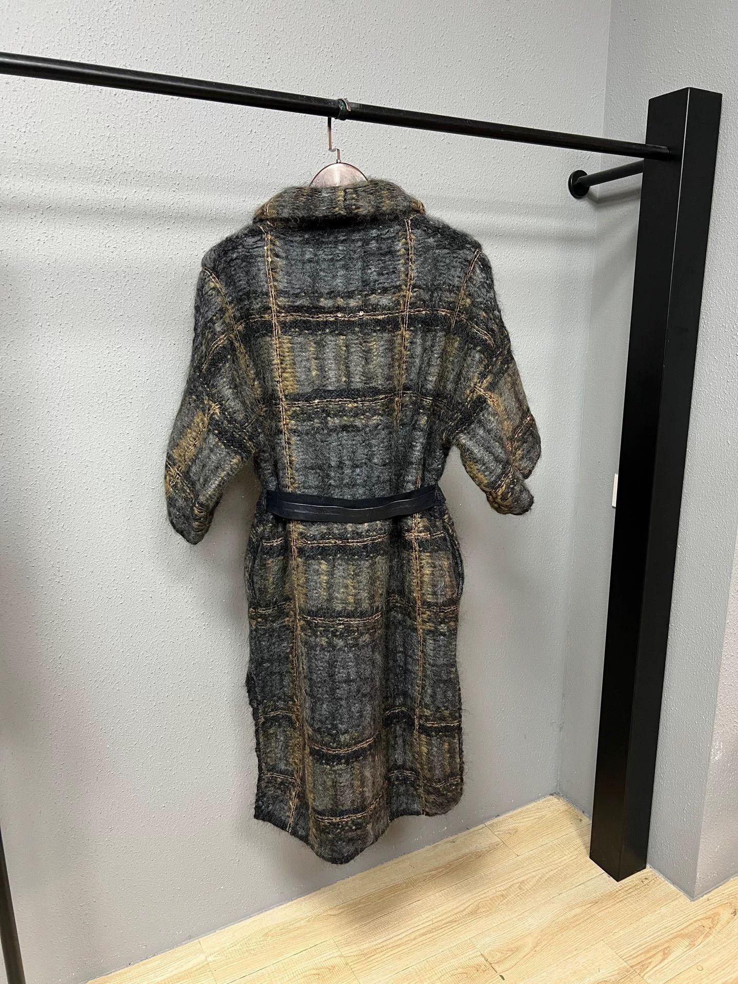 Brunello Cucinelli plaid wool alpaca blend coat Size US M / EU 48-50 / 2 - 2 Thumbnail
