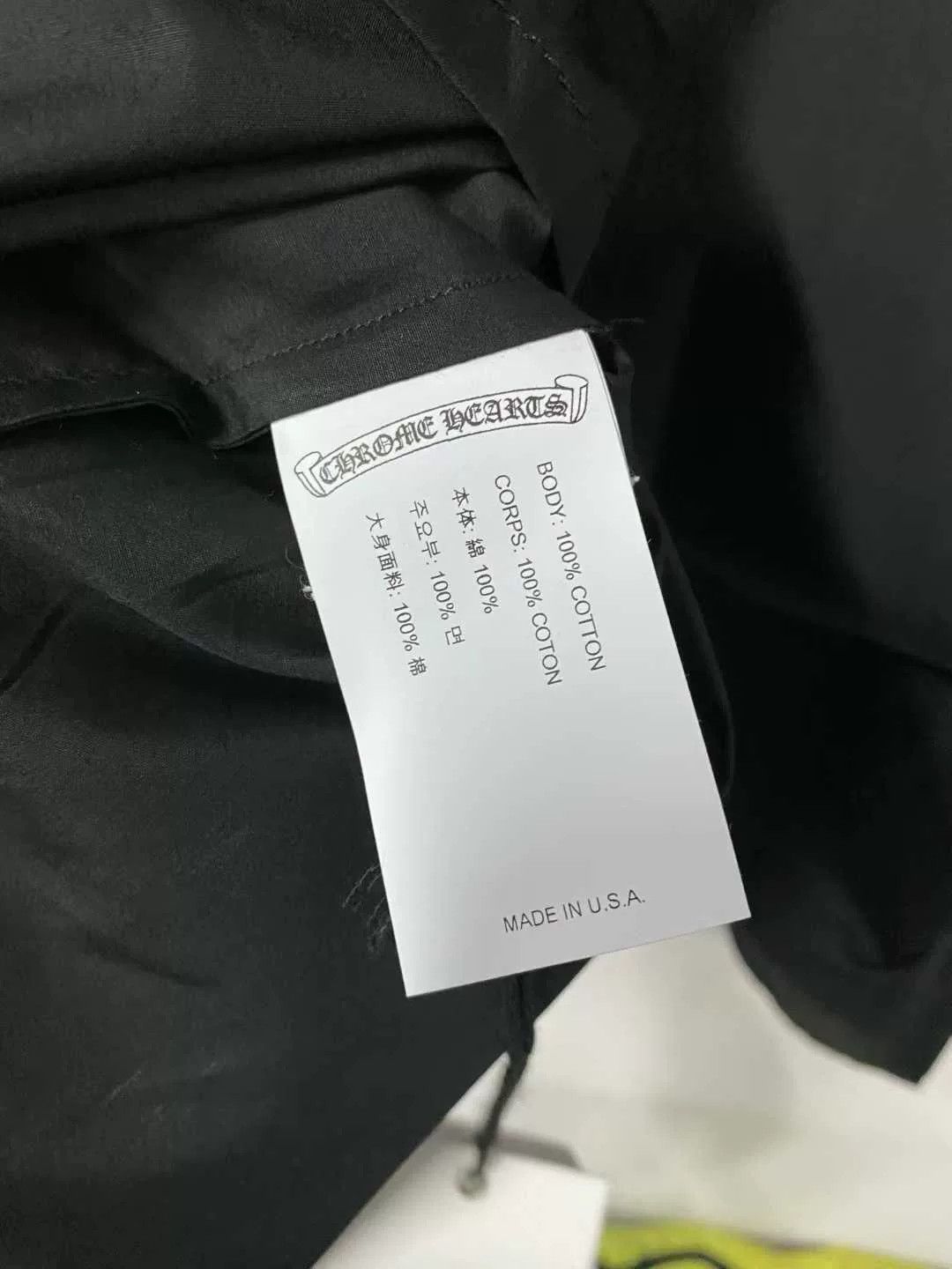 Chrome Hearts chrome hearts black embroidered long shirt Size US S / EU 44-46 / 1 - 6 Thumbnail