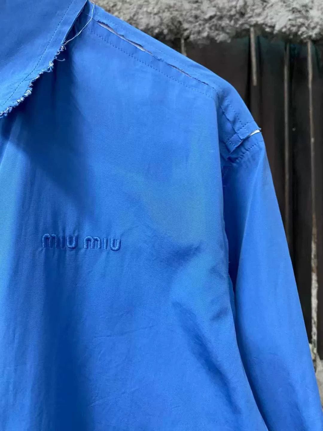Miu Miu miumiu blue long sleeve shirt size 36 Size S / US 4 / IT 40 - 5 Thumbnail