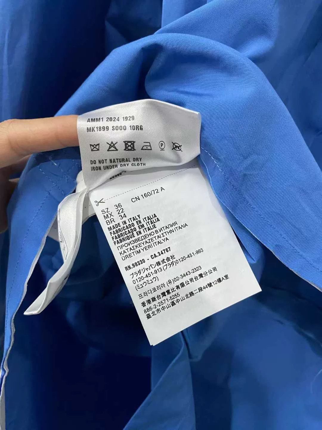 Miu Miu miumiu blue long sleeve shirt size 36 Size S / US 4 / IT 40 - 7 Thumbnail