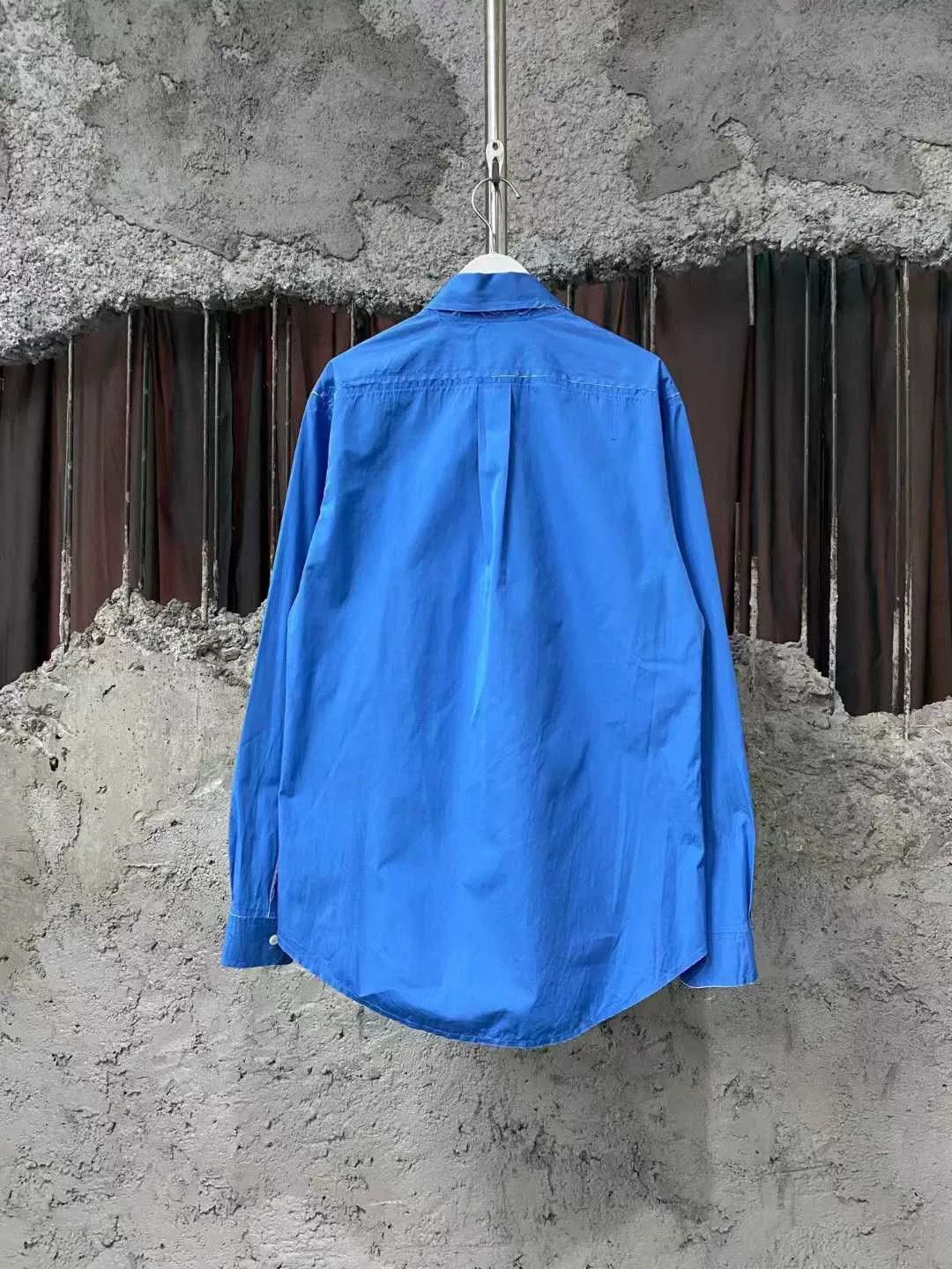 Miu Miu miumiu blue long sleeve shirt size 36 Size S / US 4 / IT 40 - 2 Thumbnail