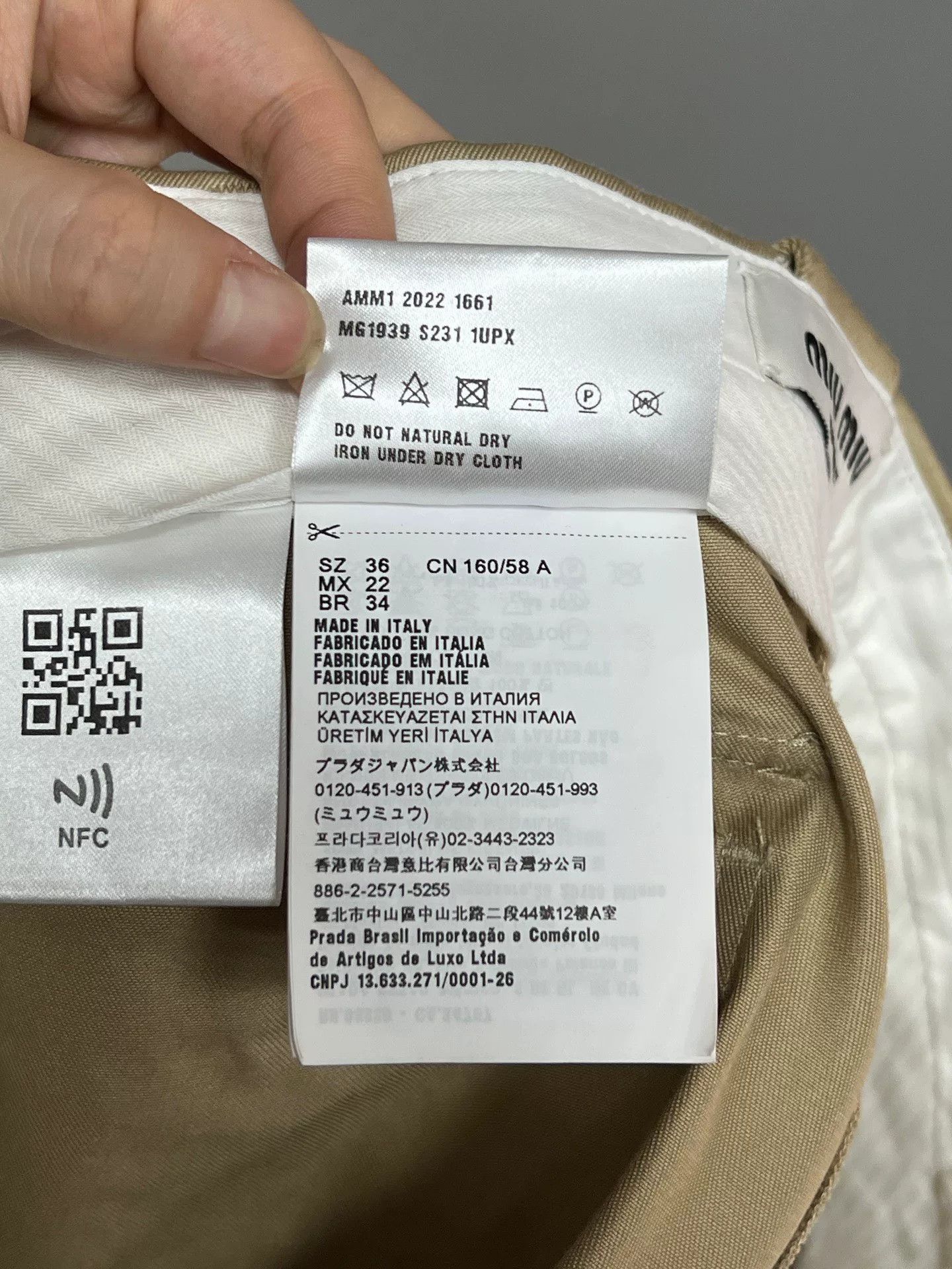 Miu Miu Miu Miu Khaki Pocket Mini Skirt Size 36" / US 14 / IT 50 - 5 Thumbnail