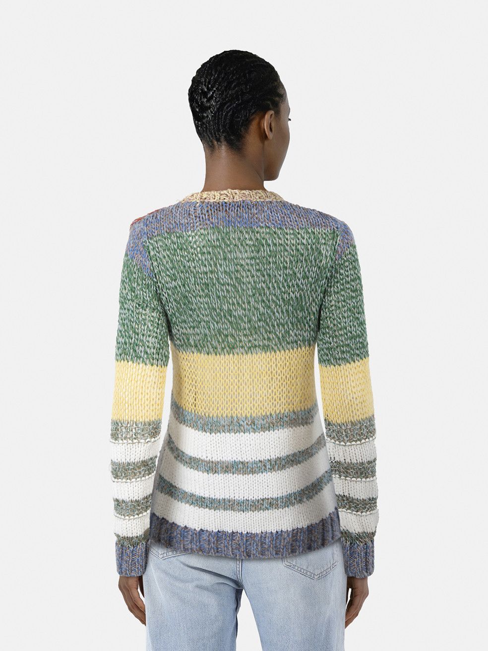 N21 Multicolour Striped Sweater Size S / US 4 / IT 40 - 2 Thumbnail