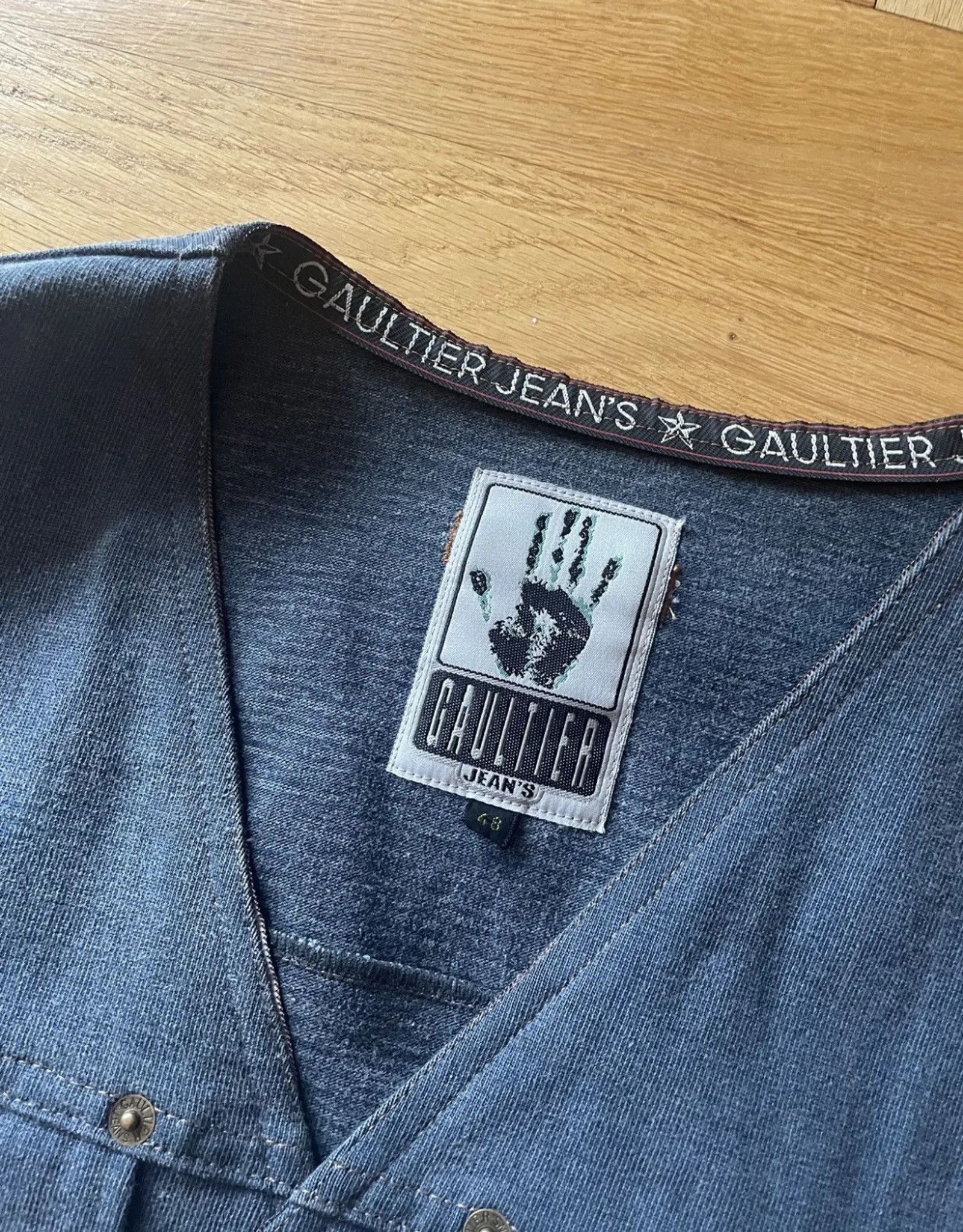 Jean Paul Gaultier Jean Paul Gaultier Denim vest Vest Size US M / EU 48-50 / 2 - 2 Thumbnail