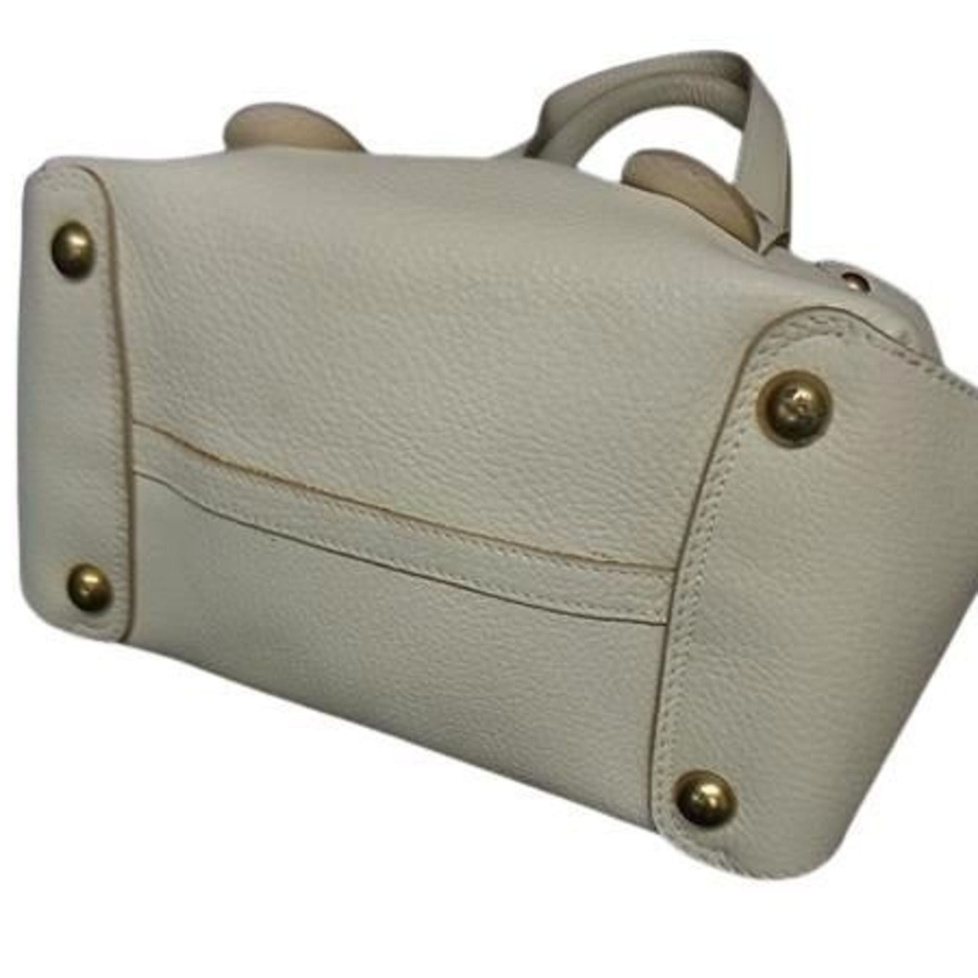 Salvatore Ferragamo Salvatore Ferragamo Tote Bag AU21 6819 Ivory Leather Women's Size ONE SIZE - 5 Thumbnail