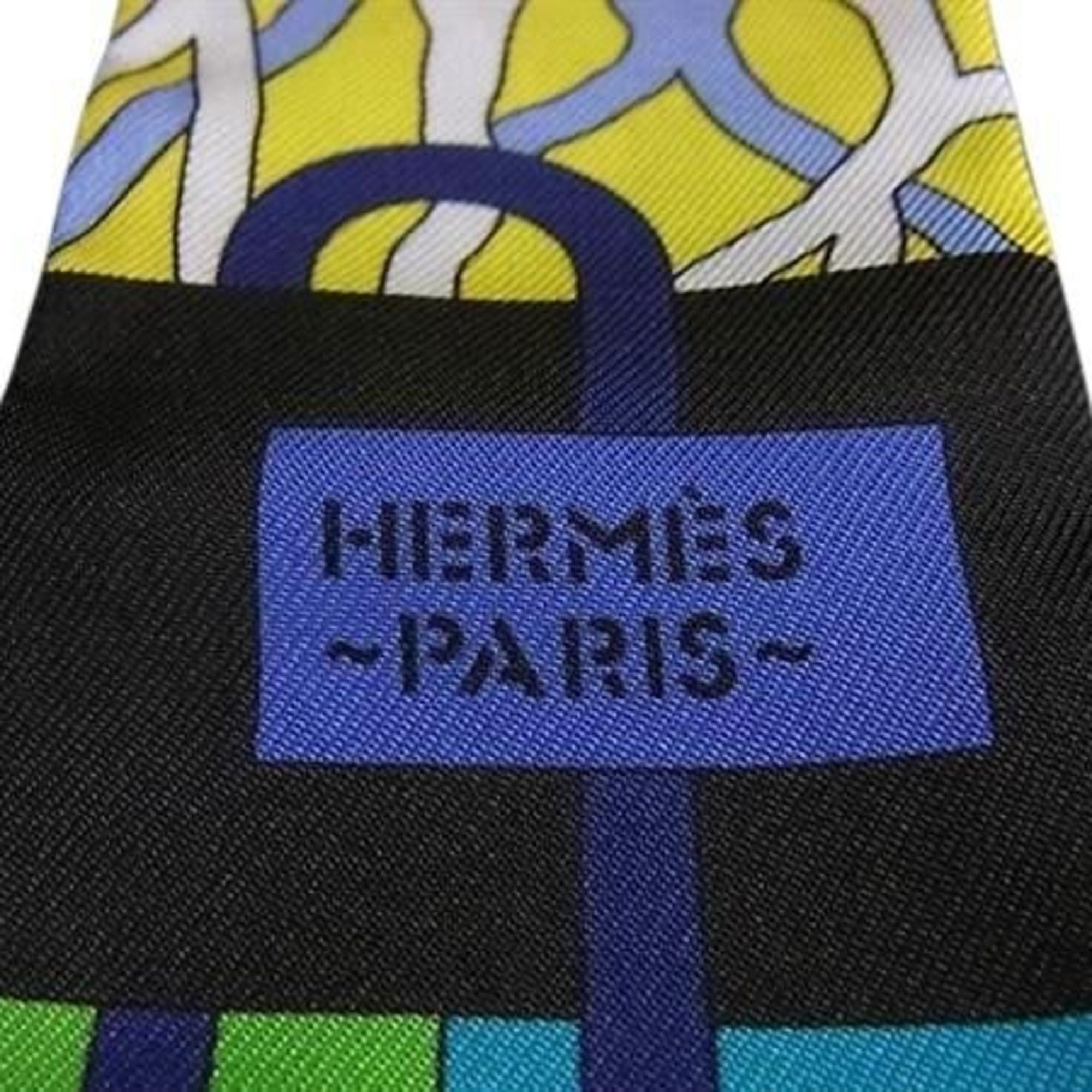 Hermes HERMES Twilly Multicolor Silk Ribbon Scarf for Women, BALLET AQUATIQUE, Underwater Ballet Size ONE SIZE - 4 Thumbnail