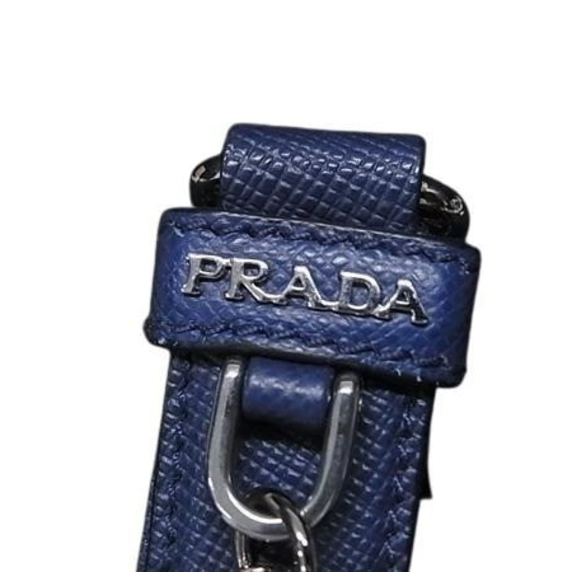 Prada Prada Robot Bag Charm in Blue Saffiano Leather for Men and Women Size ONE SIZE - 2 Thumbnail