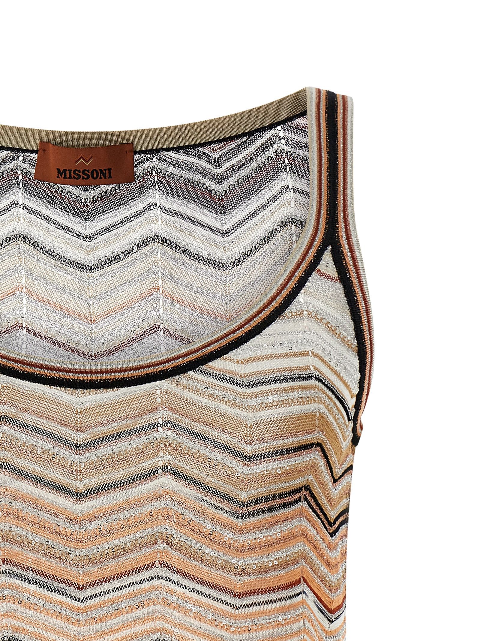 Missoni Tank Top Chevron Lamé Size XL / US 12-14 / IT 48-50 - 3 Thumbnail