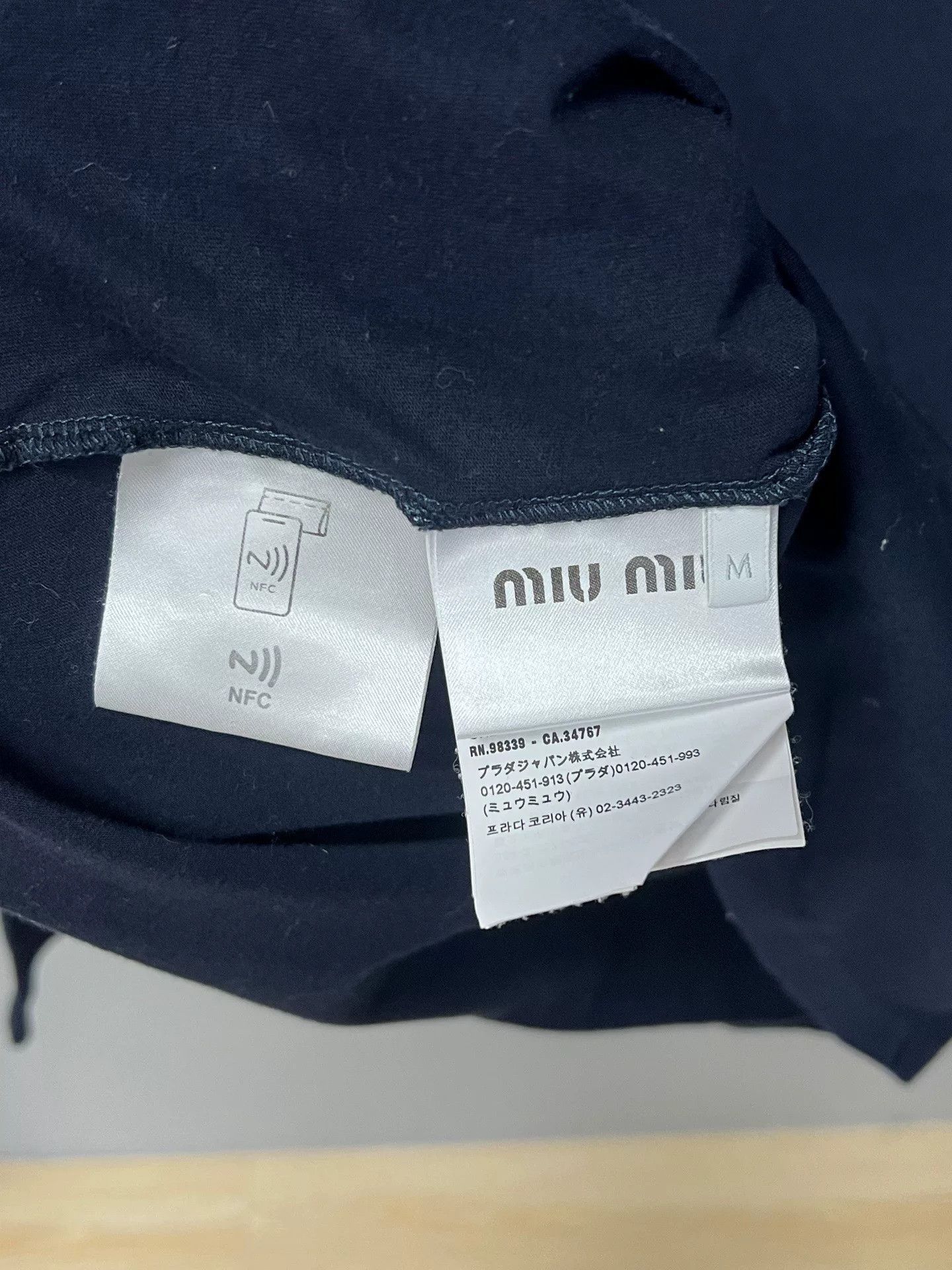 Miu Miu Miumiu Navy Long Sleeve Top Size M / US 6-8 / IT 42-44 - 4 Thumbnail
