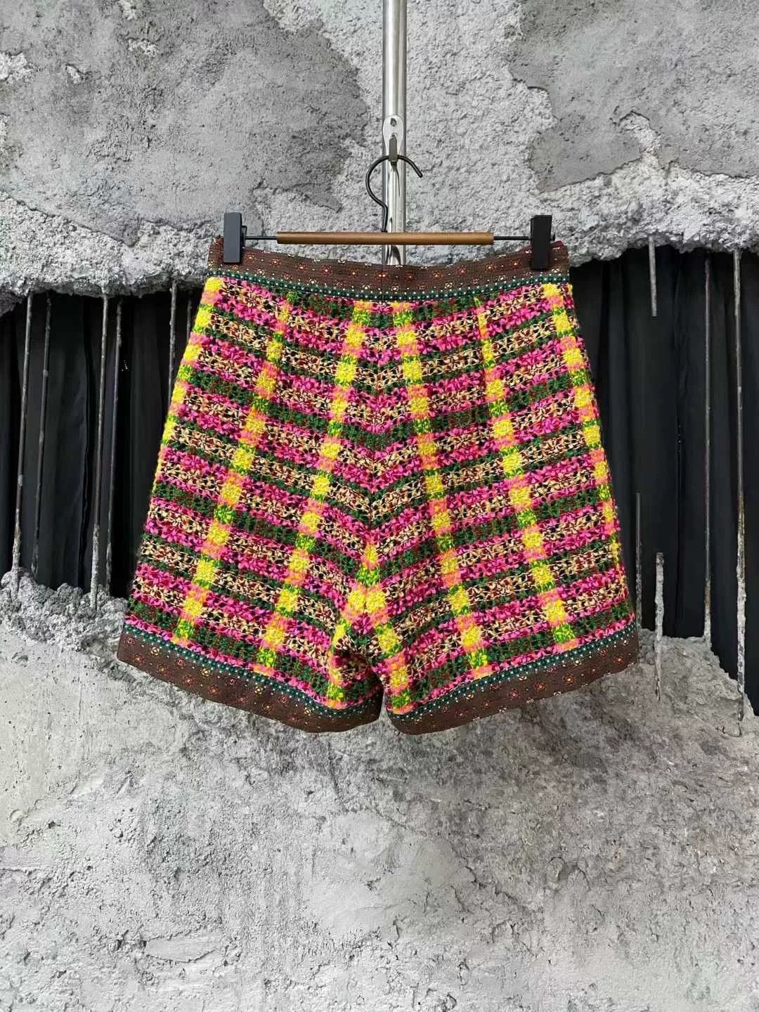 Gucci Checked Shorts in Bold Colors