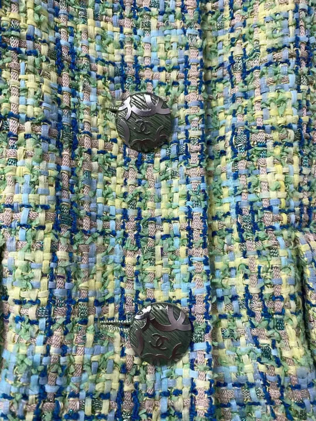 Chanel green woven short jacket by chanel Size XS / US 0-2 / IT 36-38 - 6 Thumbnail