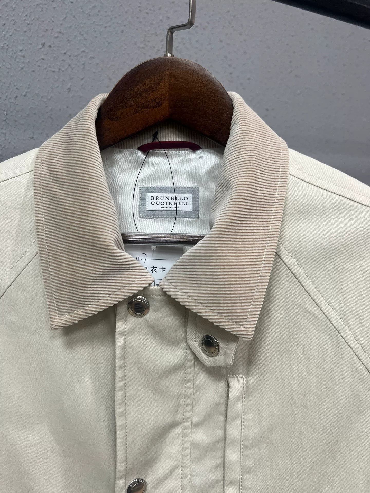 Brunello Cucinelli Brunello Cucinelli Beige Collar Hunting Jacket Size US M / EU 48-50 / 2 - 3 Thumbnail