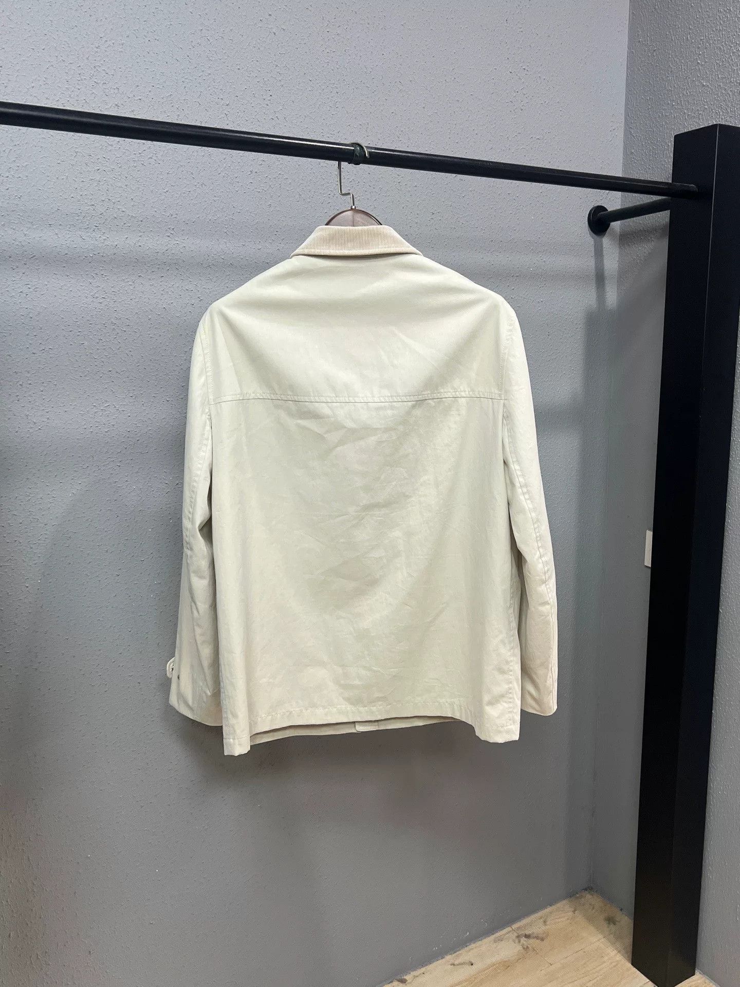 Brunello Cucinelli Brunello Cucinelli Beige Collar Hunting Jacket Size US M / EU 48-50 / 2 - 2 Thumbnail