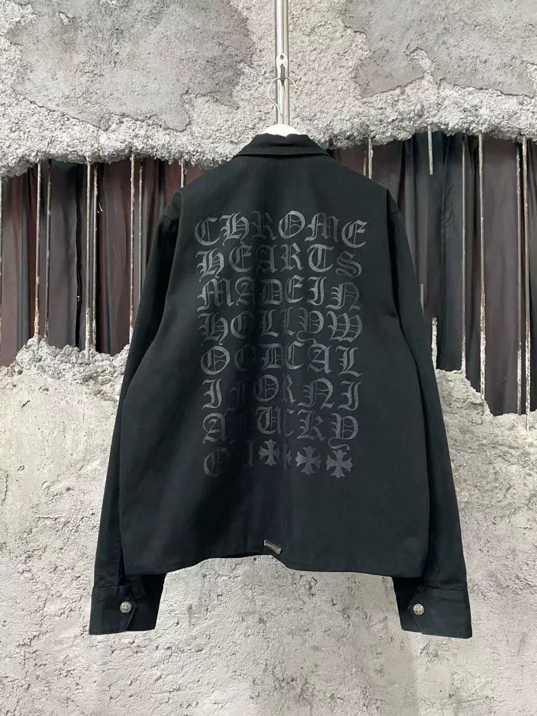 Chrome Hearts chrome hearts black graphic letter jacket Size US L / EU 52-54 / 3 - 2 Thumbnail