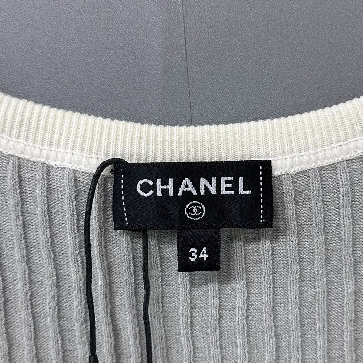 Chanel gray cashmere knit tank top by Chanel Size XS / US 0-2 / IT 36-38 - 5 Thumbnail