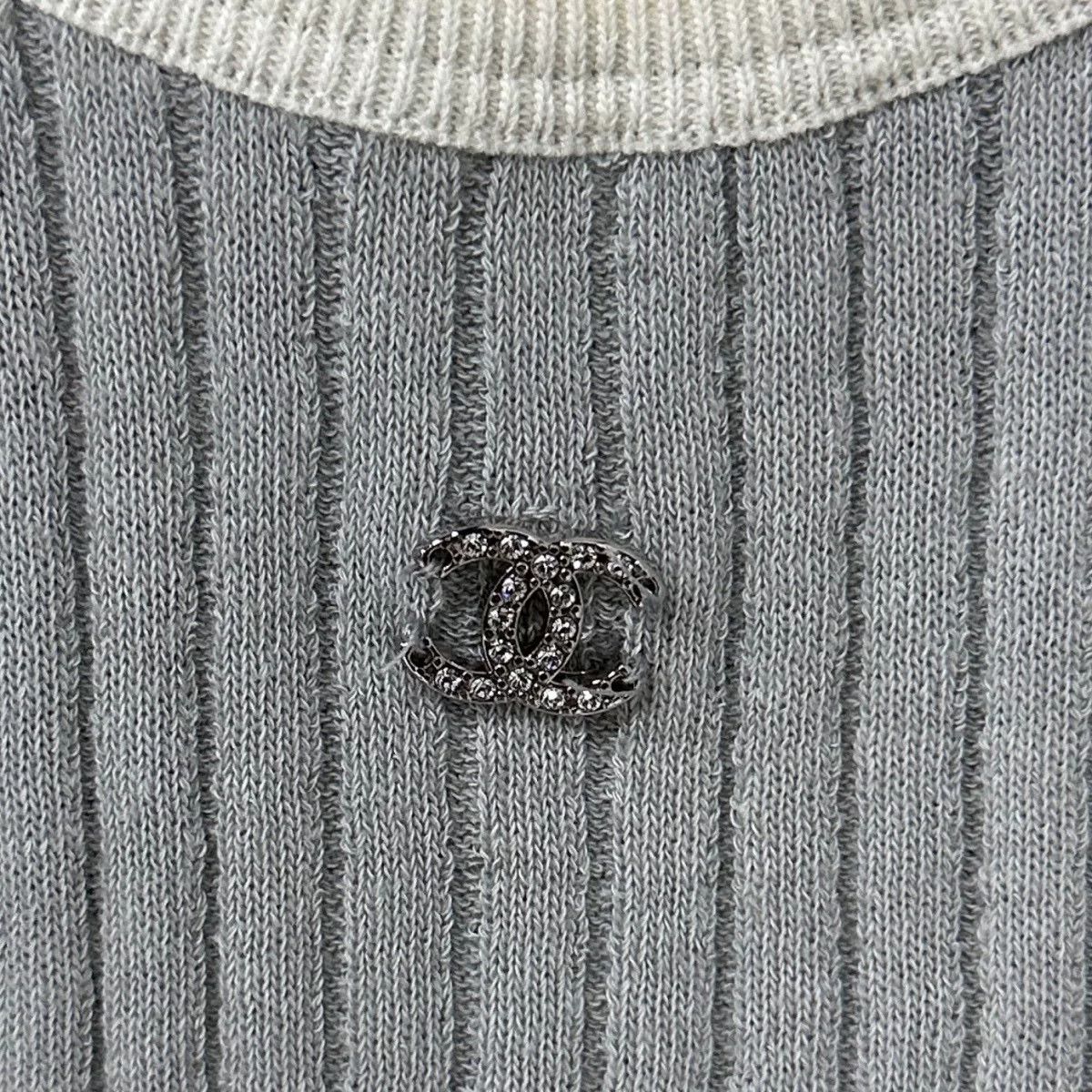 Chanel gray cashmere knit tank top by Chanel Size XS / US 0-2 / IT 36-38 - 3 Thumbnail