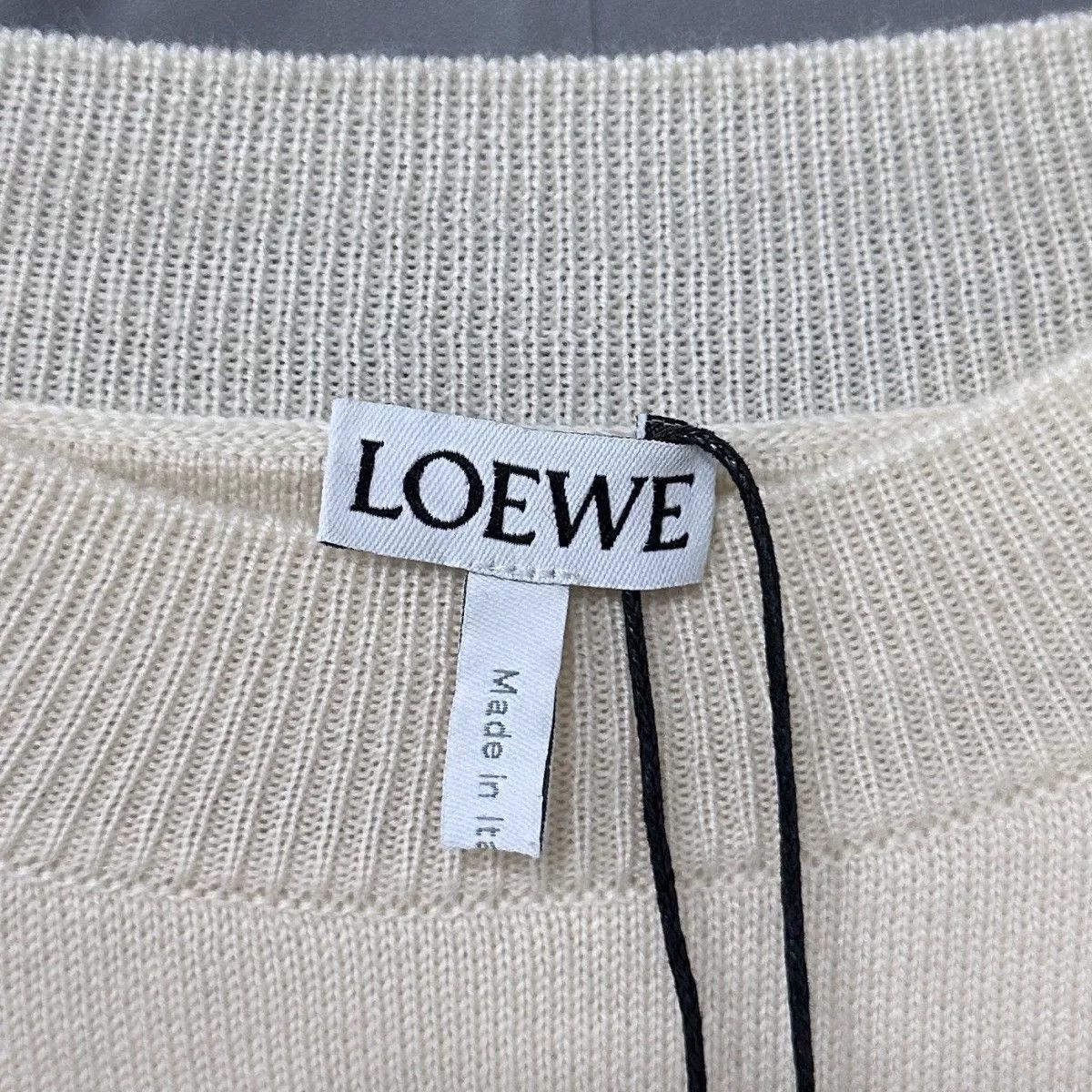 Loewe loewe white logo sweater size S Size S / US 4 / IT 40 - 4 Thumbnail