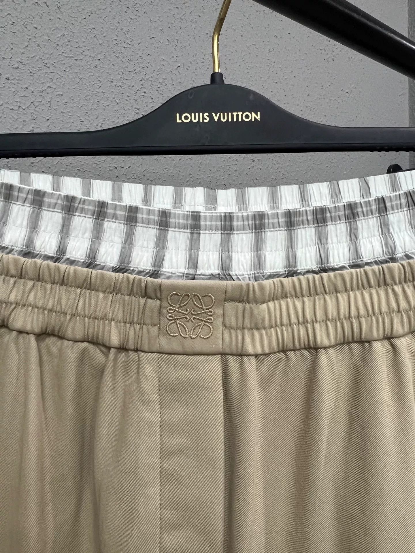 Loewe Loewe Wide-Leg Trousers in Beige Size 23" - 3 Thumbnail