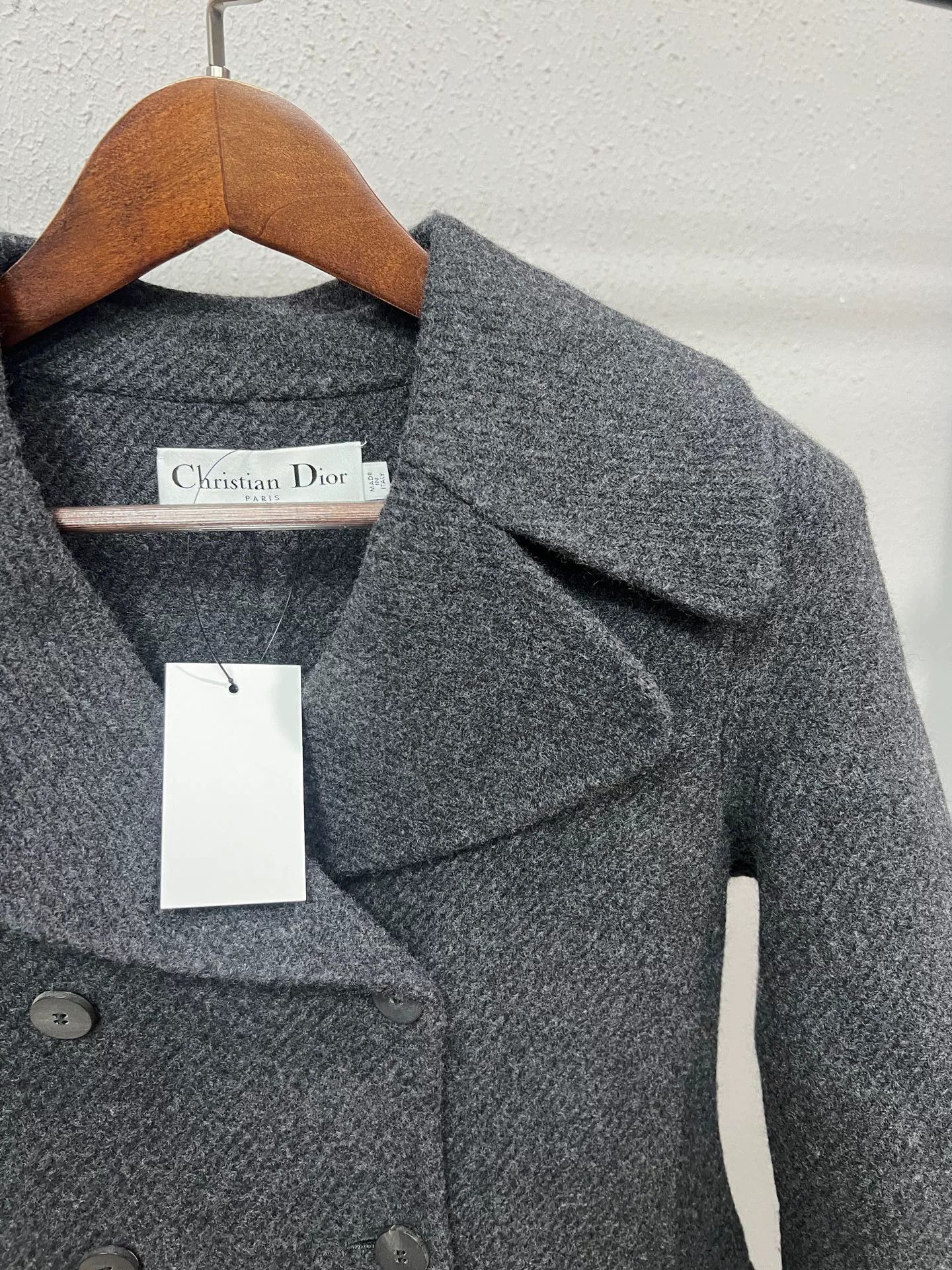 Dior Dior Grey Wool Coat Size 34 Size XS / US 0-2 / IT 36-38 - 3 Thumbnail