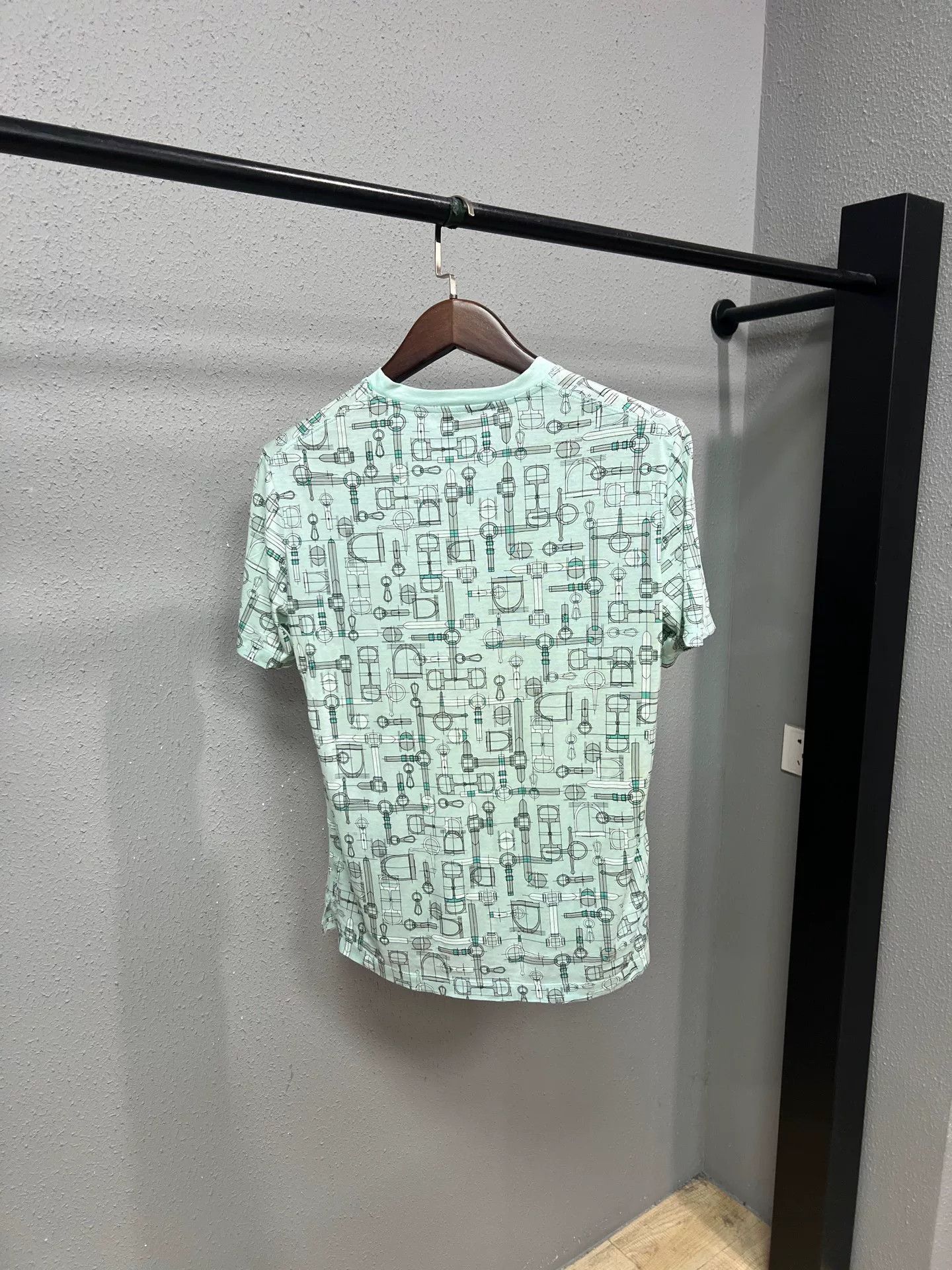 Hermes Hermes Full Print Short Sleeve T-Shirt Size XS / US 0-2 / IT 36-38 - 2 Thumbnail