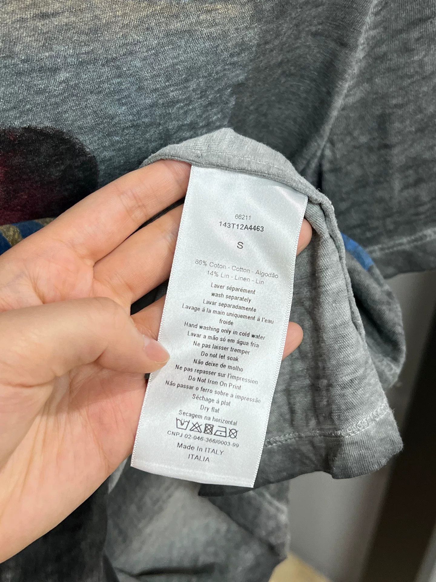 Dior gray heartbreak short sleeve top Size S / US 4 / IT 40 - 3 Thumbnail