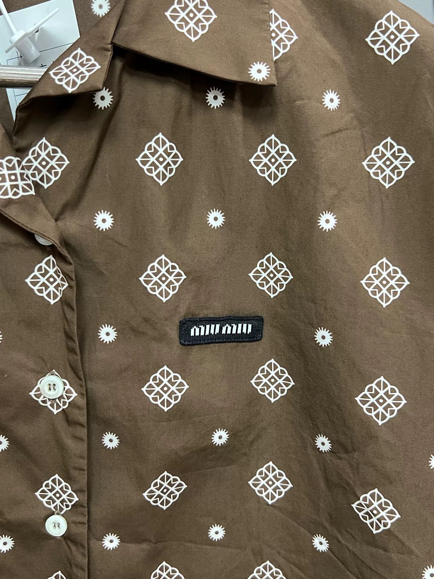 Miu Miu new ethnic style cropped shirt Size M / US 6-8 / IT 42-44 - 3 Thumbnail