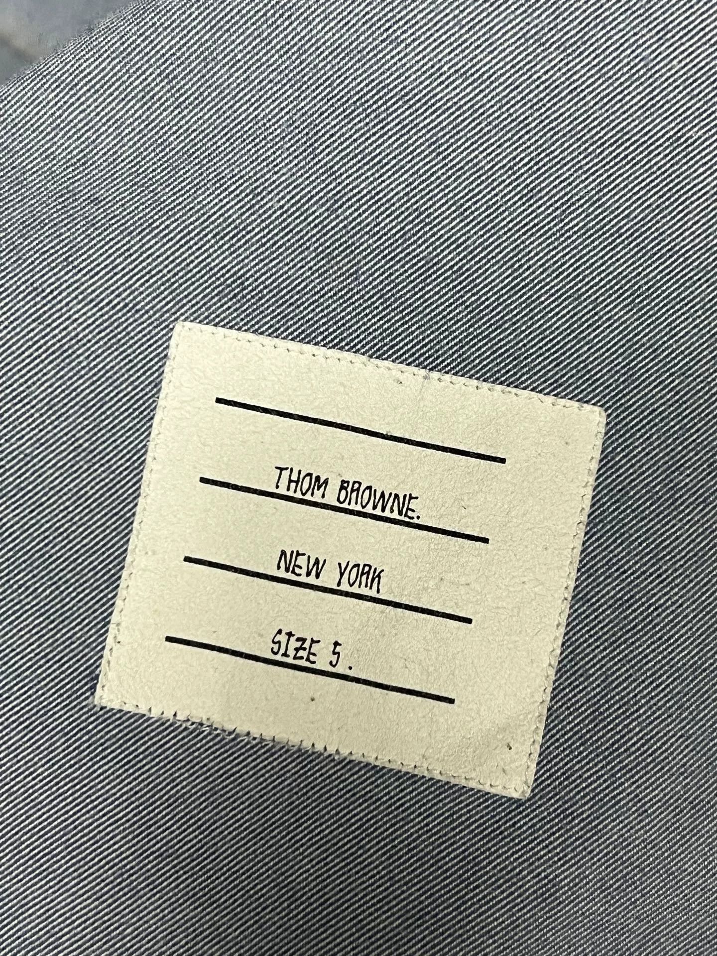 Thom Browne thom browne denim long sleeve shirt Size US L / EU 52-54 / 3 - 3 Thumbnail
