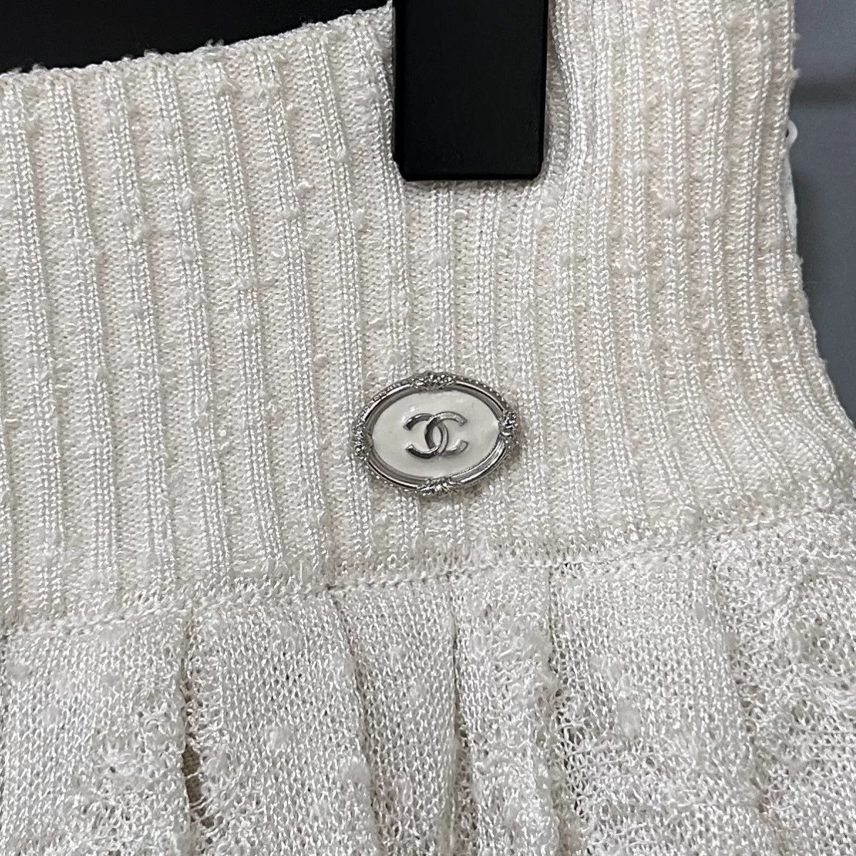 Chanel Chanel Cream Lace A-line Skirt Size 38" / US 16 / IT 52 - 4 Thumbnail
