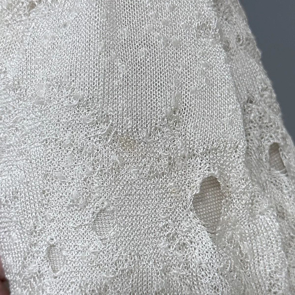 Chanel Chanel Cream Lace A-line Skirt Size 38" / US 16 / IT 52 - 7 Thumbnail