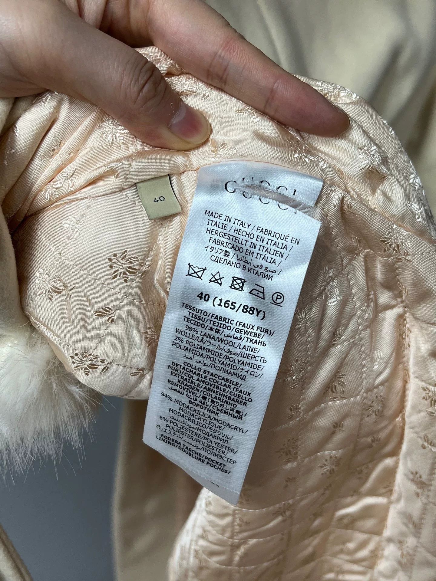 Gucci Gucci Long Coat with Fur Collar Size M / US 6-8 / IT 42-44 - 5 Thumbnail